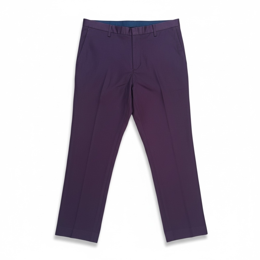 👖 Paul Smith Tailored Trousers – Plum‎ Burgundy – Men’s 36x32